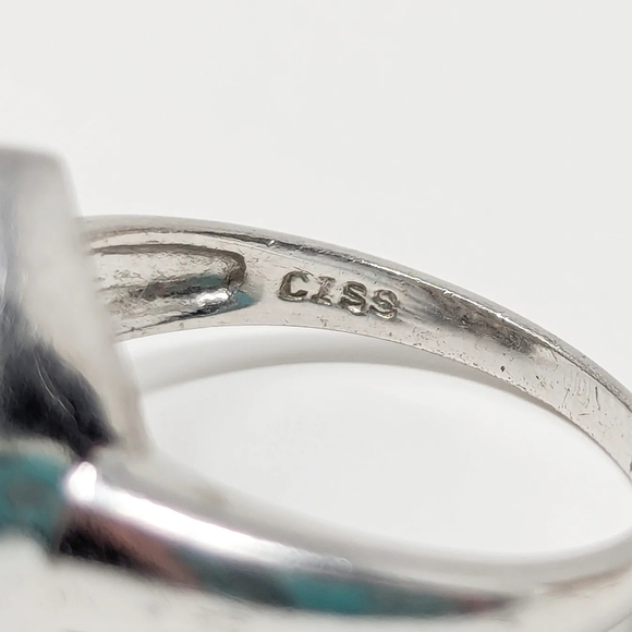 Sterling silver 925 diamond chip heart ring - Picture 6 of 6